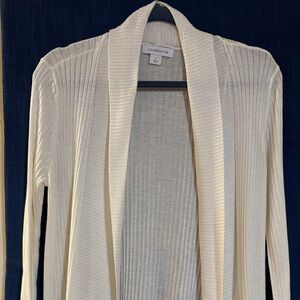 Liz Claiborne Women's Elegant White Cardigan